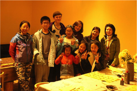 Calum-with-his-homestay-family