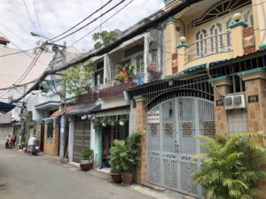 colourful street view in Ho chi minh city
