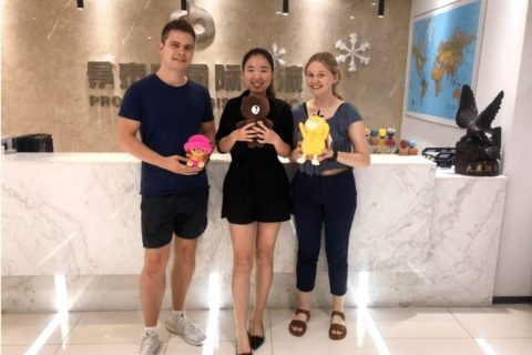 Niamh with her work colleagues