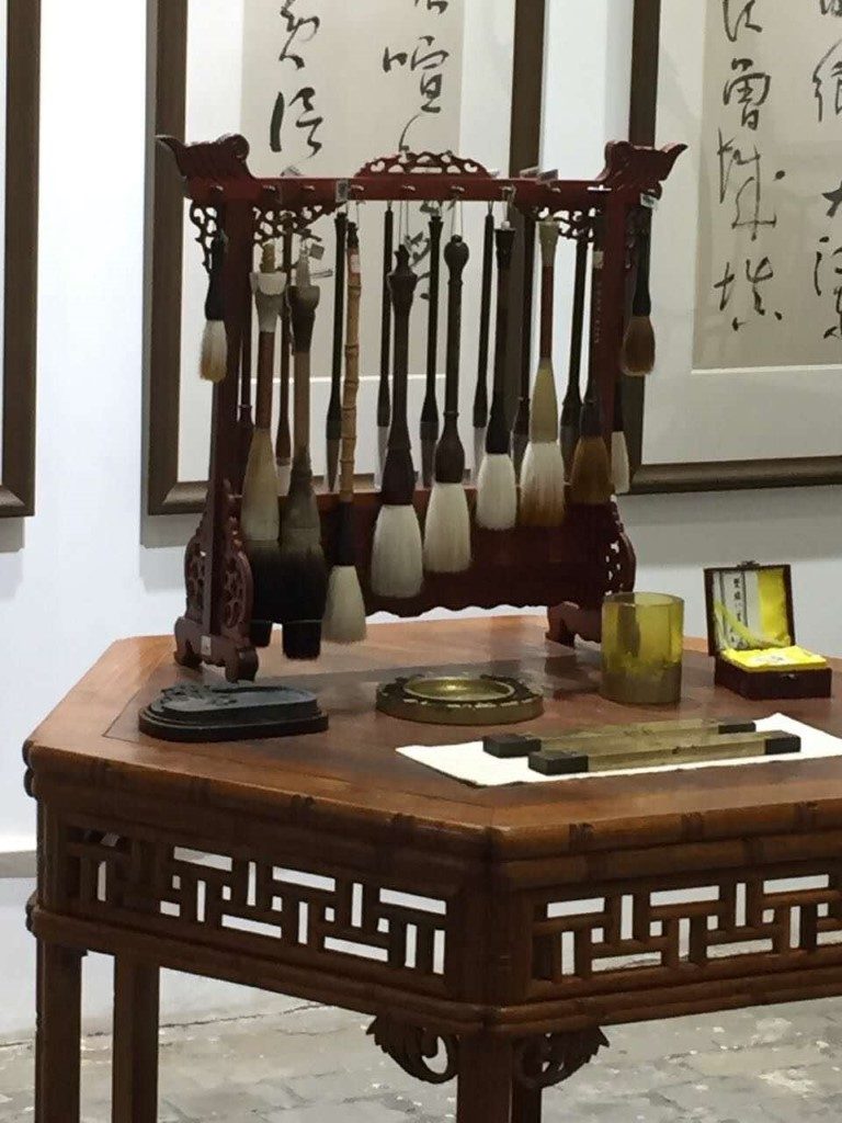 Chinese calligraphy clearance table